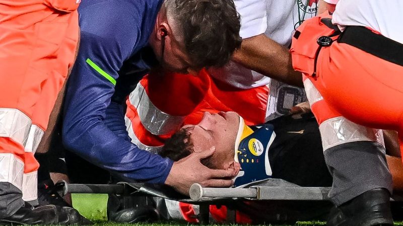 ضربه مغزی شدید بازیکن آکسبورگ برابر بایرن