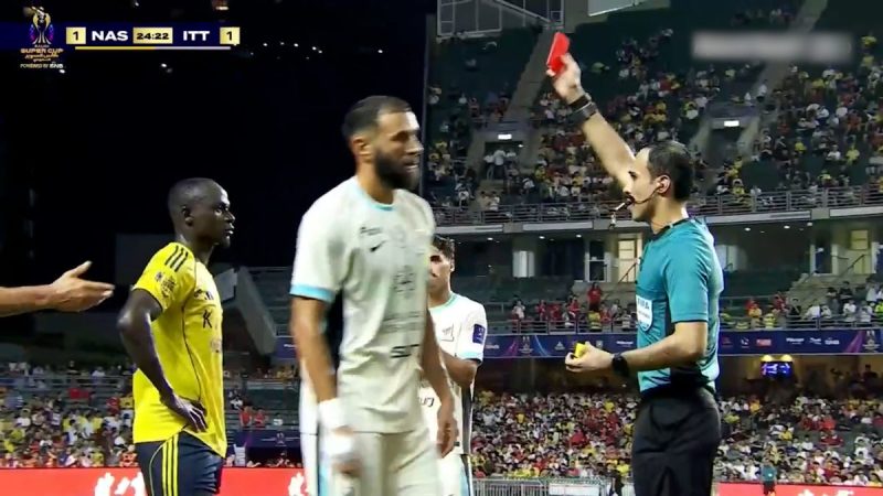 اخراج مستقیم سادیو مانه در بازی الاتحاد – النصر