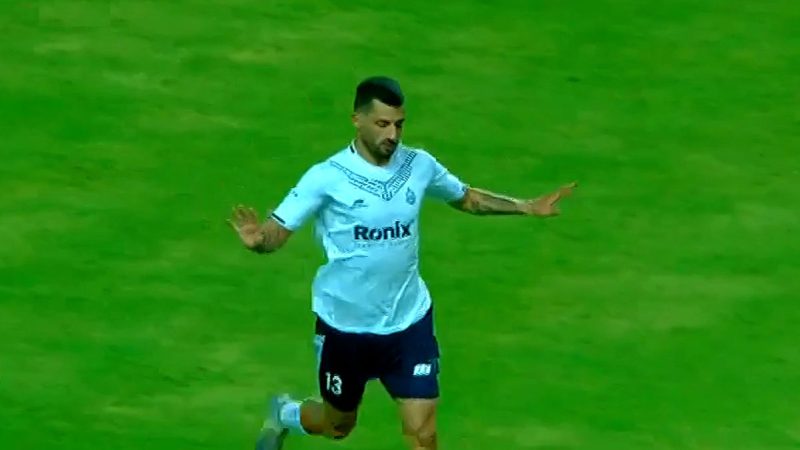 گل اول ملوان به فولاد توسط محمد علی نژاد