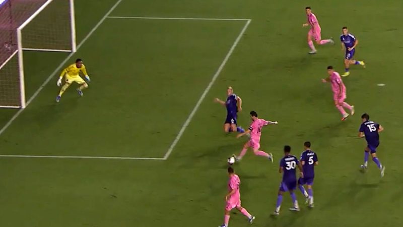 گل دوم اینترمیامی به اورلاندو توسط لیونل مسی