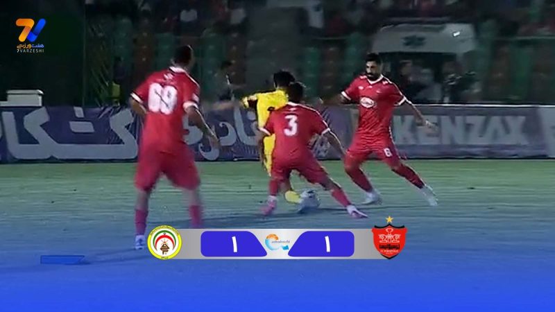 خلاصه بازی پرسپولیس ۱ – فجرسپاسی ۱