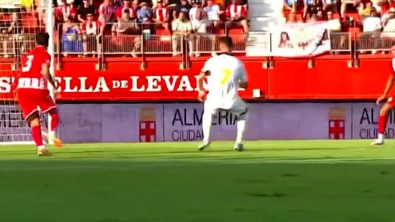 گل اول النصر به آلمریا توسط کریستیانو رونالدو