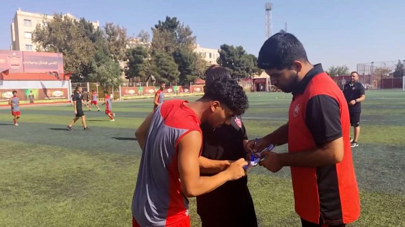 تمرین پرسپولیسی ها قبل دربی