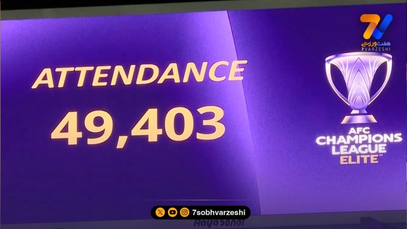 تعداد دقیق تماشاگران بازی تراکتور و الوحده امارات اعلام شد