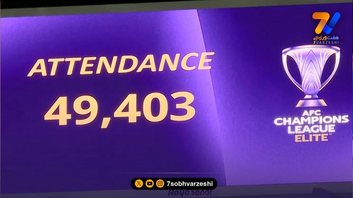 تعداد دقیق تماشاگران بازی تراکتور و الوحده امارات اعلام شد