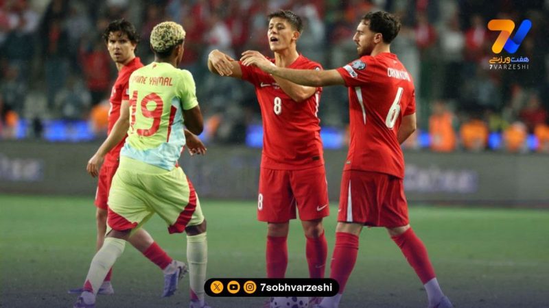 درگیری ستاره‌های جوان بارسلونا و رئال مادرید؛ آردا گولر یامال را هل داد + عکس