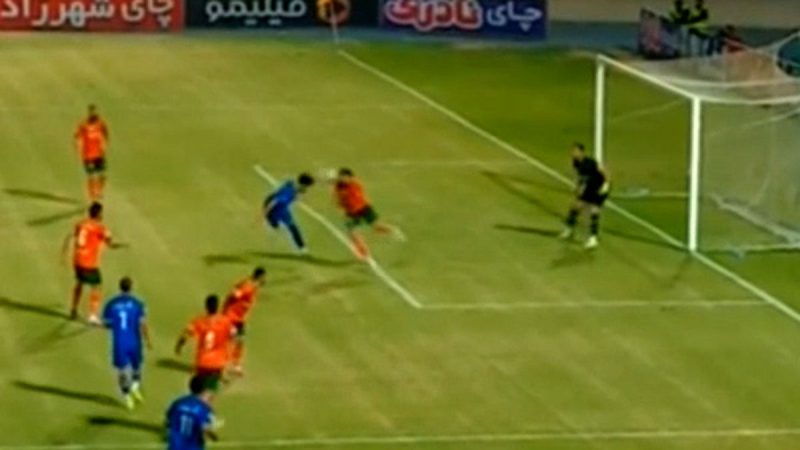 گل دوم استقلال خوزستان به مس رفسنجان توسط حجت احمدی
