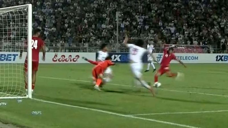گل اول ایران به تاجیکستان توسط محمدمهدی محبی