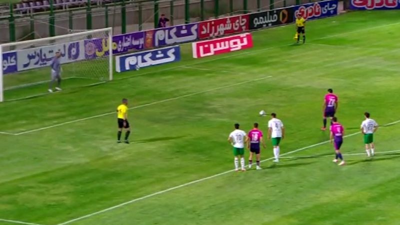 گل اول آلومینیوم اراک به ذوب آهن از نقطه پنالتی