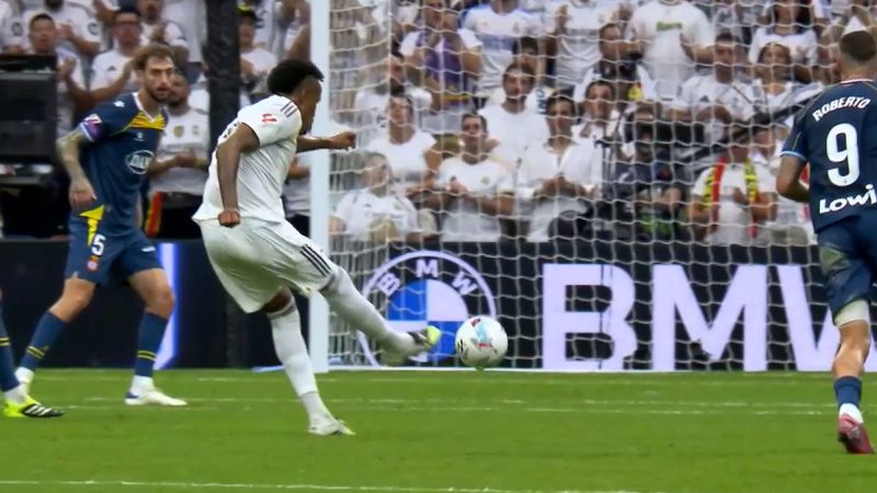 گل اول رئال مادرید به اسپانیول توسط ادر میلیتائو