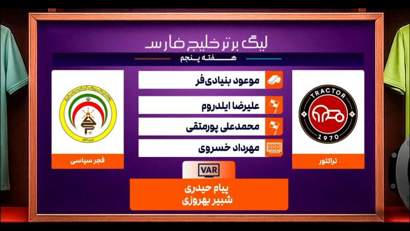 کارشناسی داوری تراکتور – فجر سپاسی