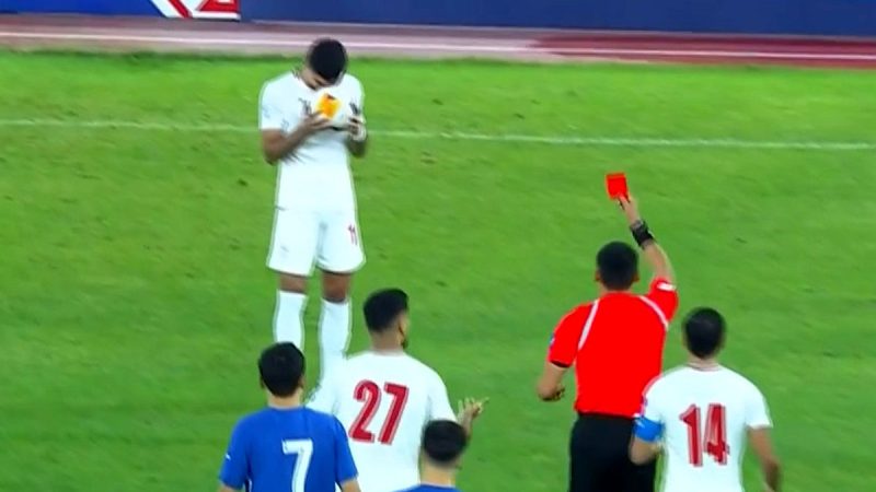 اخراج آریا یوسفی در دیدار برابر ازبکستان