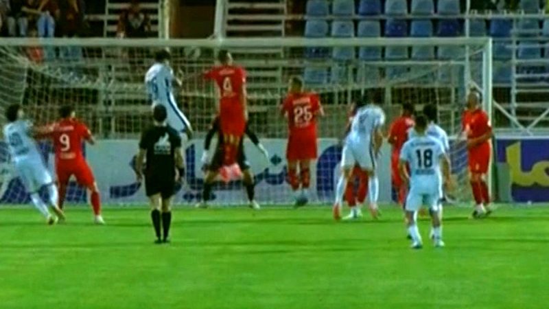 گل اول آلومینیوم اراک به تراکتور توسط بهروز نوروزی فرد