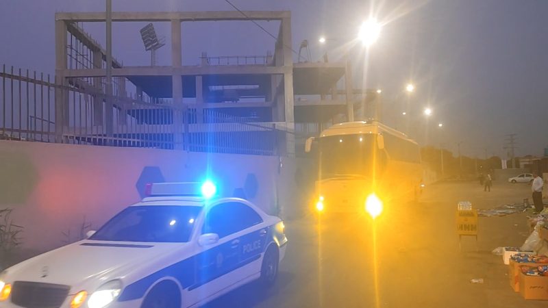 ورود کاروان الوحدات اردن به ورزشگاه شهرقدس