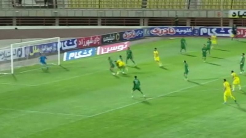 گل اول فجر سپاسی به شمس آذر توسط شروین بزرگ