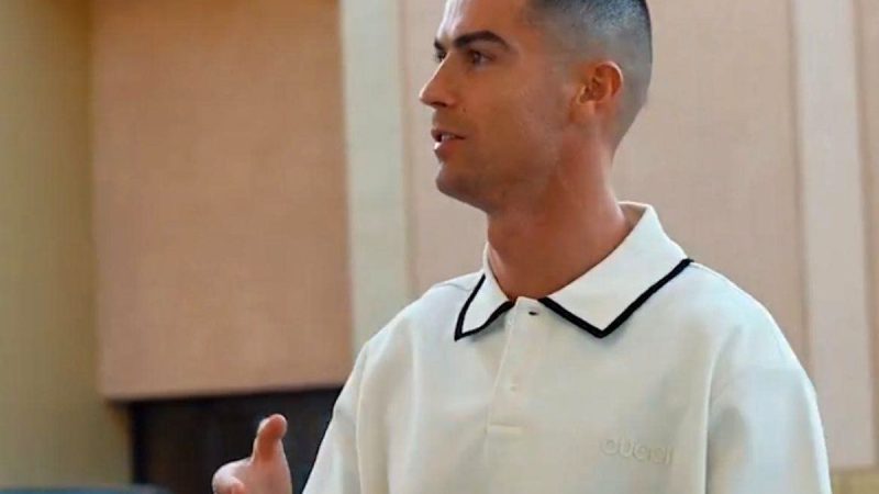 پیام کریستیانو رونالدو با مدل موی جدید