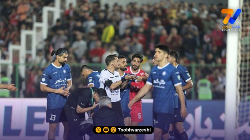 اعتراض دروازه بان گل گهر به قضاوت کوپال ناظمی
