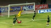 گل اول پرسپولیس به خیبر توسط عالیشاه