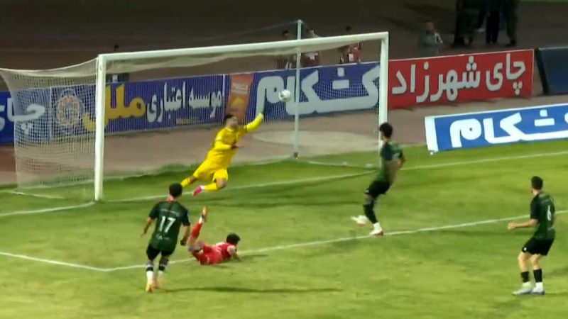 گل اول پرسپولیس به خیبر توسط عالیشاه