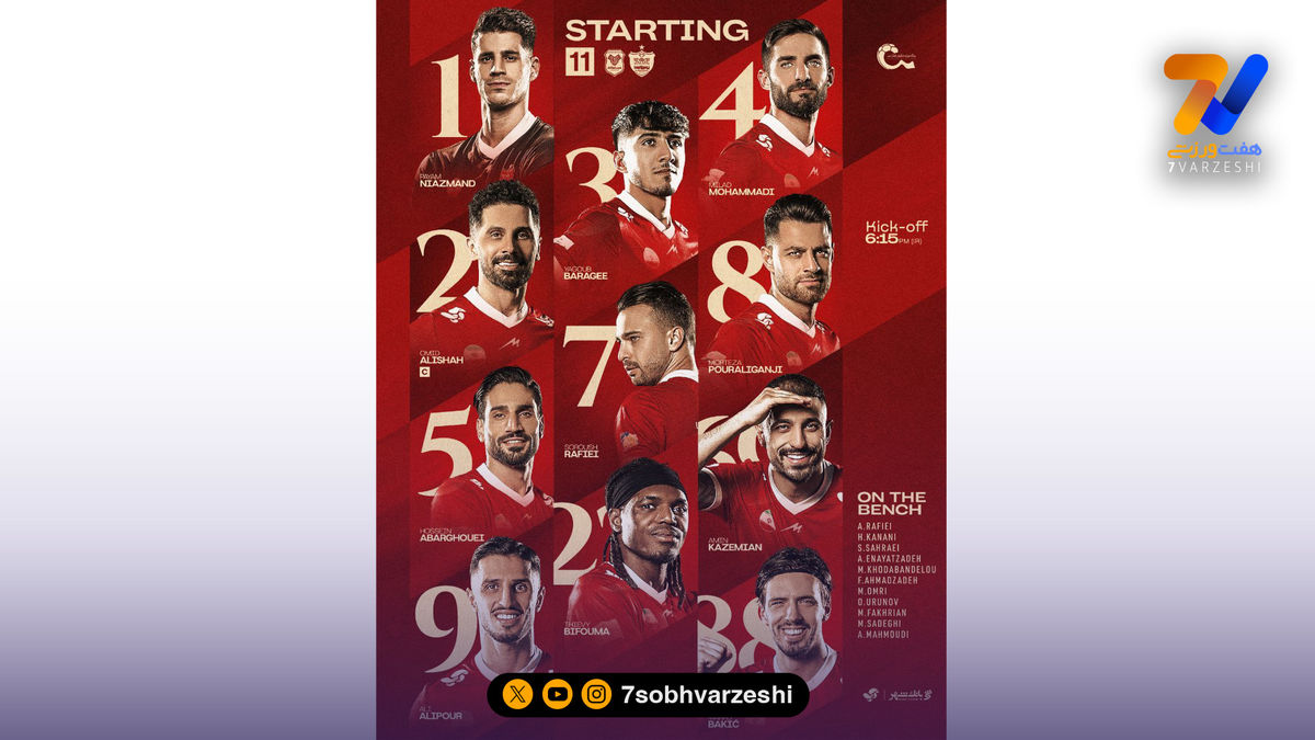 ترکیب پرسپولیس مقابل خیبر؛ تغییر قابل انتظار