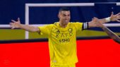 گل دوم النصر به الحزم توسط رونالدو