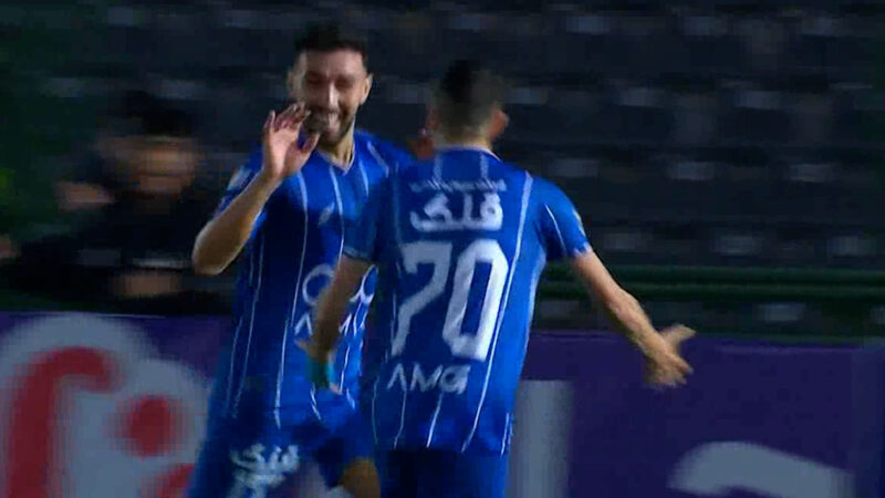 گل دوم استقلال به آلومینیوم توسط منیر الحدادی