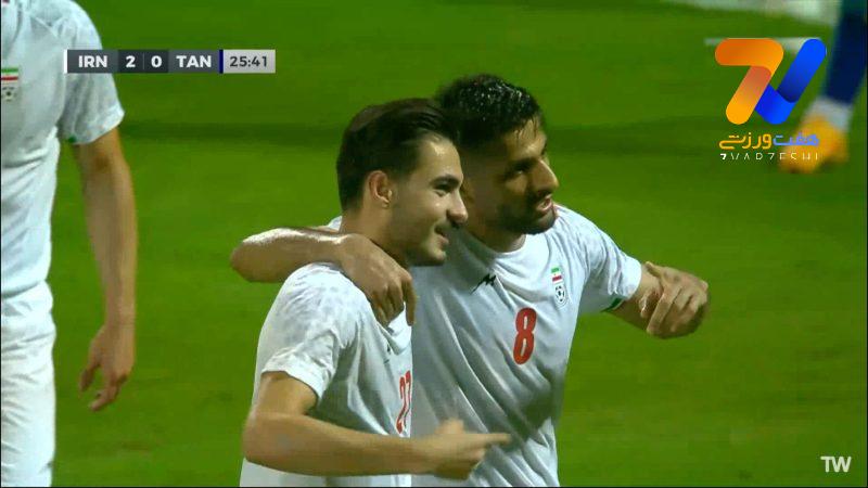 گل دوم ایران به تانزانیا توسط محبی