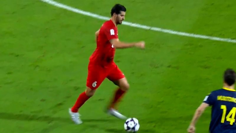 گل سوم شباب الاهلی به نسف قارشی با پاس گل عزت‌اللهی