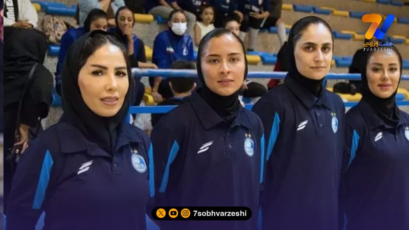 شهناز یاری در کنار آبی‌ها؛ حضور سرمربی فوتسال در شهر قدس +عکس