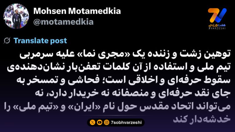 واکنش معاون وزیر ورزش به حمله به امیر قلعه نویی؛ ادبیات این مجری نما بوی تعفن می دهد!