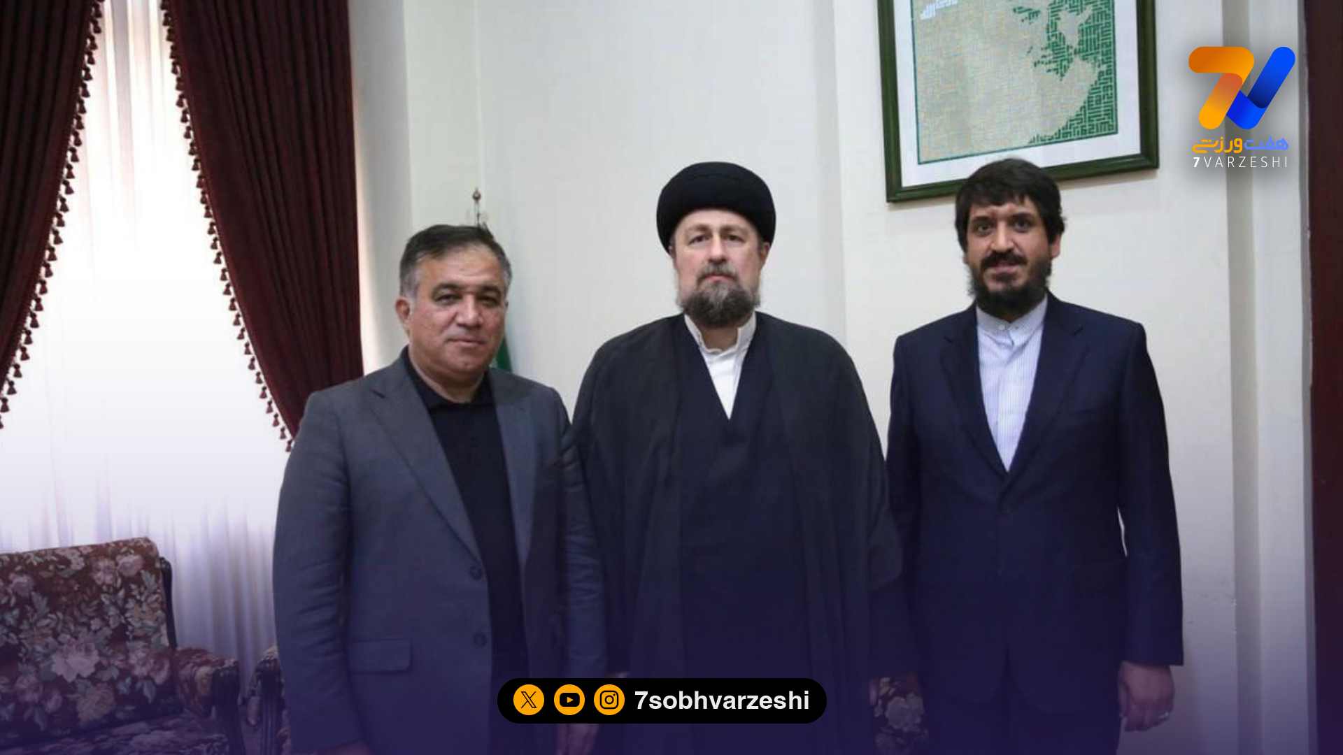 علی تاجرنیا به دیدار سید حسن خمینی رفت