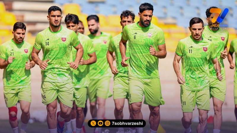  تمرین پرسپولیس در زمین و سالن بدنسازی