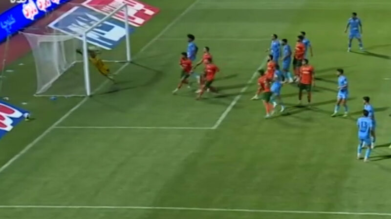 گل دوم مس رفسنجان به چادرملو توسط نریمان جهان