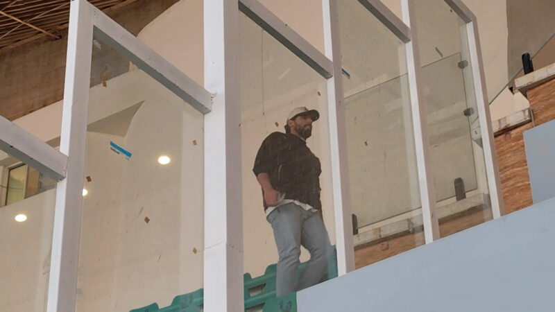 حضور حبیب فرعباسی در جایگاه ویژه ورزشگاه تختی