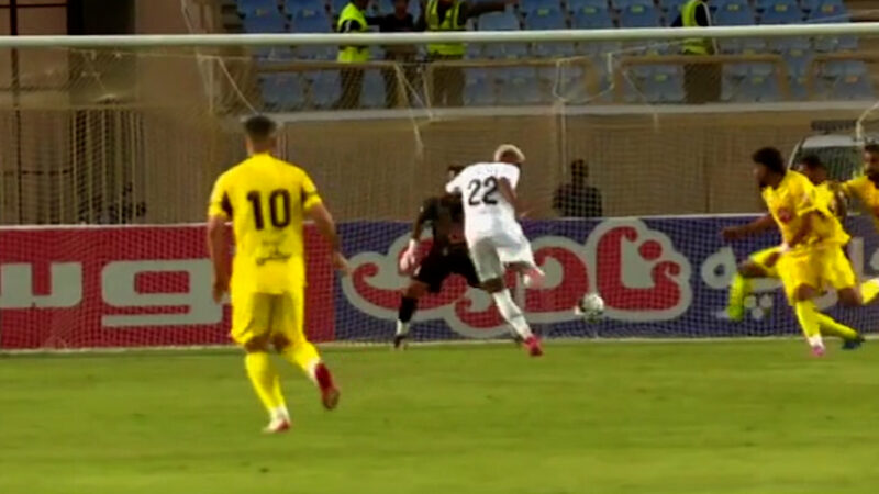 گل اول مس رفسنجان به فجر سپاسی (ماتئوس کاستا)