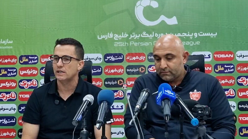 نشست خبری اوسمار بعد از برد مقابل استقلال خوزستان