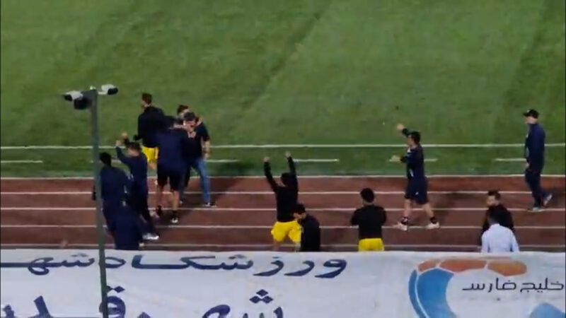 جشن شادی «کوچک» پیروز قربانی بعد از گل مساوی شروین «بزرگ»