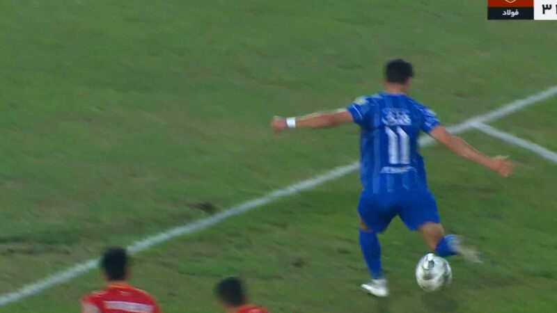 گل اول استقلال به فولاد توسط سحرخیزان