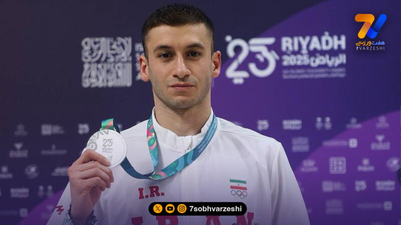 کاراته باز هم مدال آورد؛ نقره برای مرتضی نعمتی