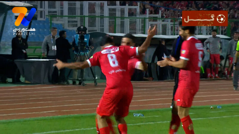 گل دوم پرسپولیس به استقلال خوزستان توسط حسین کنعانی