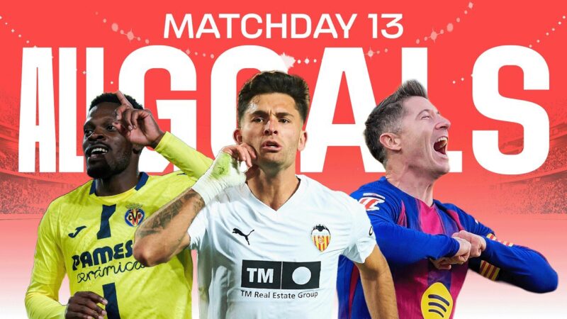 تمام گل‌های هفته ۱۳ لالیگا