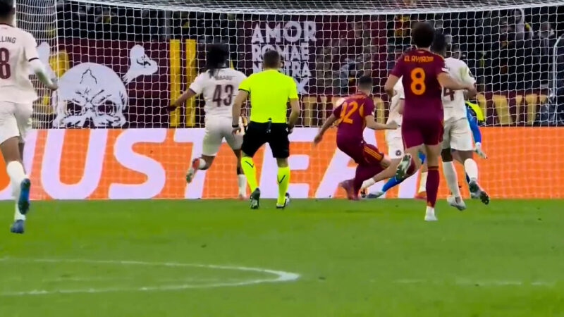 گل دوم آاس رم به میتیلند توسط استفان الشعراوی