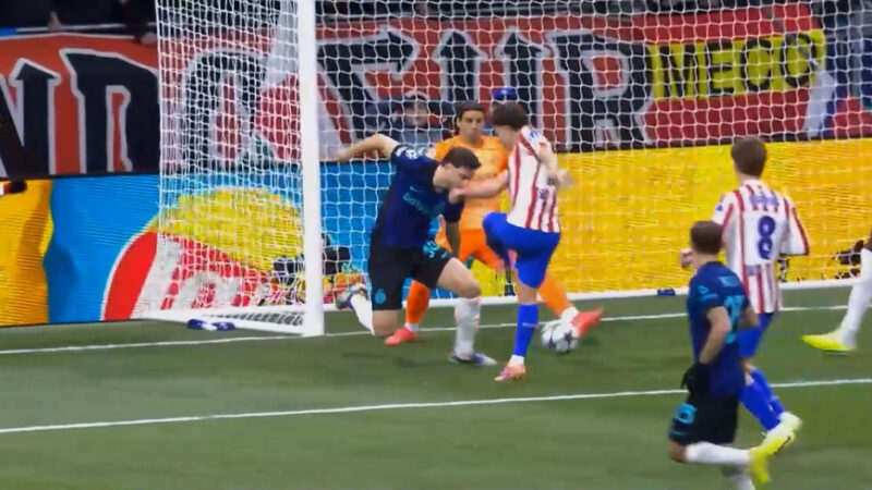 گل اول اتلتیکومادرید به اینتر توسط خولین آلوارز