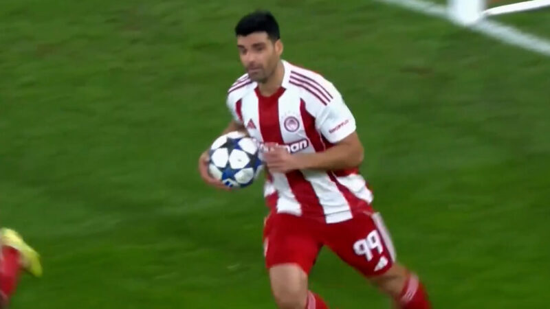 گل دوم المپیاکوس به رئال مادرید توسط مهدی طارمی