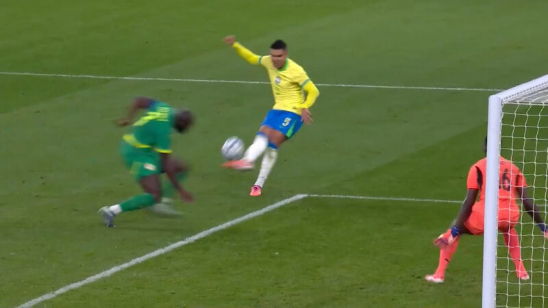 گل دوم برزیل به سنگال توسط کاسمیرو