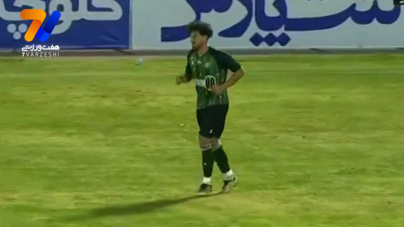 گل دوم خیبر خرم آباد به تراکتور توسط عیسی مرادی