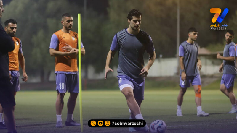 گزارش تصویری از تمرین تیم ملی فوتبال ایران در ورزشگاه خلیفه بن زاید