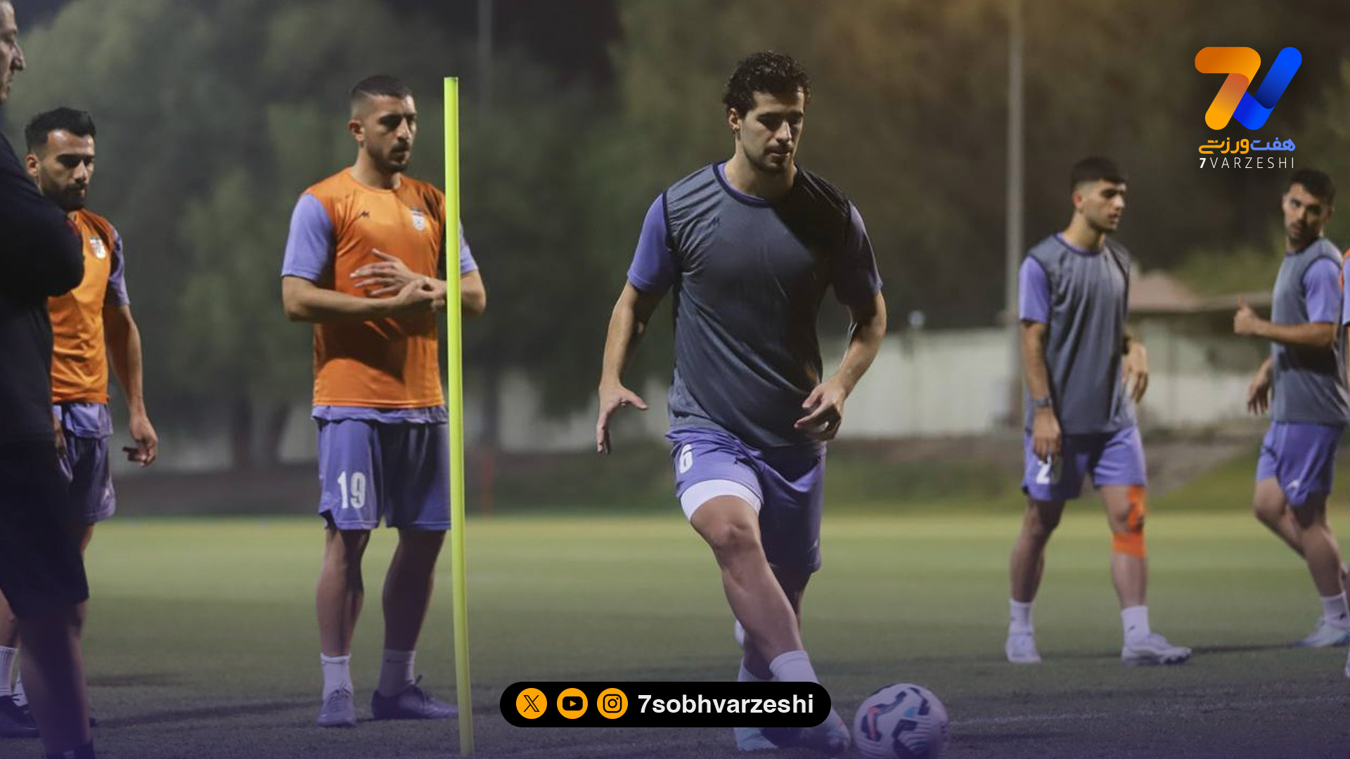 گزارش تصویری از تمرین تیم ملی فوتبال ایران در ورزشگاه خلیفه بن زاید
