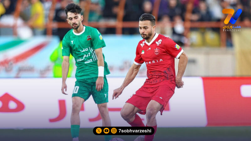گل مردود فرشاد احمد زاده کاپیتان پرسپولیس را مجروح کرد!