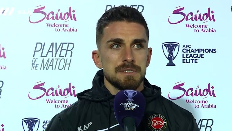 لوشکیا بازیکن تراکتور: خوشحالم که امشب گلزنی کردم و توانستم به تیمم کمک کنم